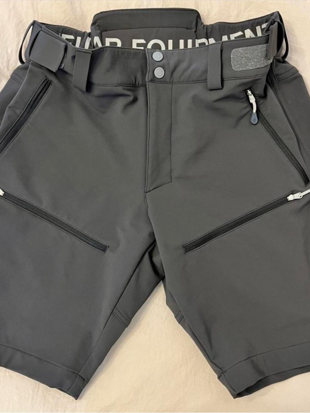 Stellar Equipment EQ Men’s Softshell Hiking Shorts Gray Orange Mens L